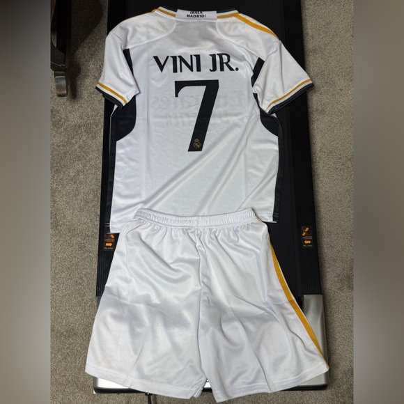 FIFA Real Madrid White Soccer Jersey and Shorts Set - Picture 2 of 2